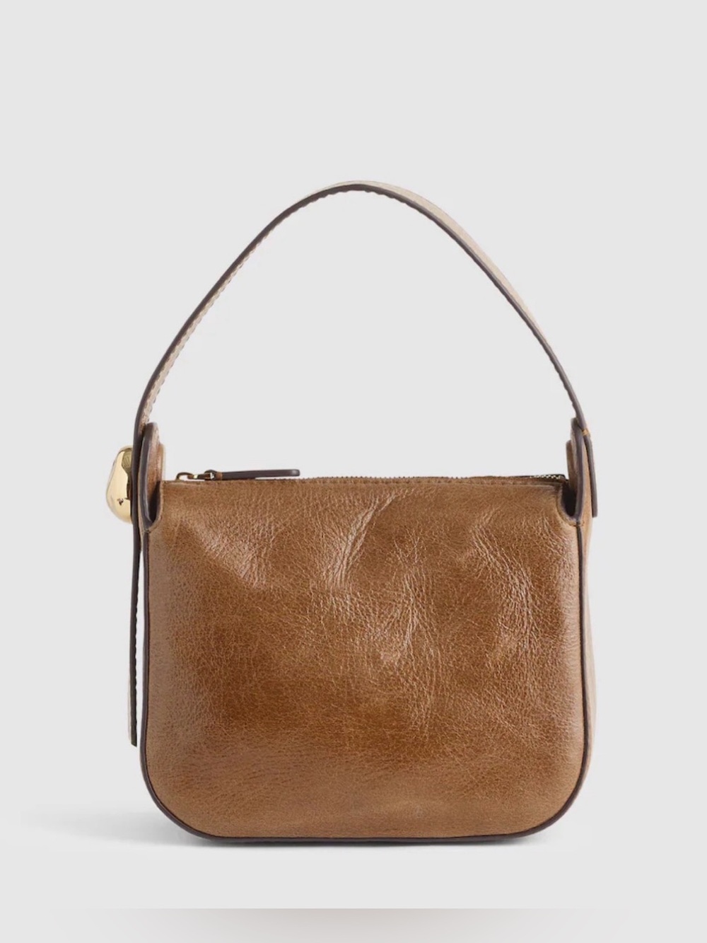 Madewell Leather Metal Wristlet